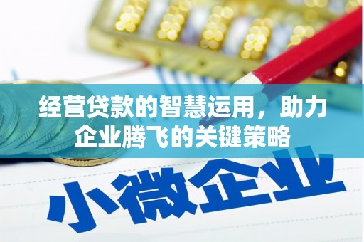 黔江经营贷款的智慧运用，助力企业腾飞的关键策略